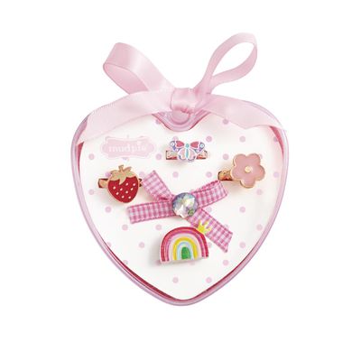Mud Pie Kids' Heart Ring Set