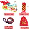 9FjB4sL 3D Colorful Dragon Dance Silk Practice Ribbon Single Printed Dragon Dance Ribbon Square Dance Fitness Dragon Dance Exercise(6m/20ft) view 4