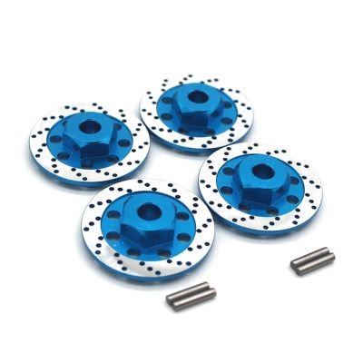 Rc Toys Repair Parts For Hyper Go 14301 14302 14303 14209 14210 1/14 Wheel Hex Hub Disc Brake 12MM Model Accessory Replace Modified Upgrade Parts(Blue)