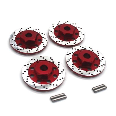 Rc Toys Repair Parts For Hyper Go 14301 14302 14303 14209 14210 1/14 Wheel Hex Hub Disc Brake 12MM Model Accessory Replace Modified Upgrade Parts(Red)