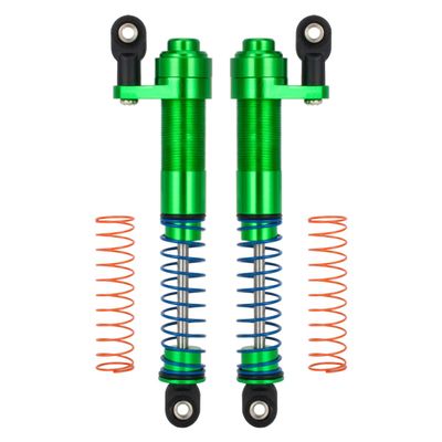 LEWAGH 80-100mm Shock Absorbers Adjustable Oil Filled for 1/10 RC Crawler Axial SCX10 SCX10 II TRX4 Aluminum Alloy Dampers(Green)