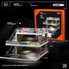 1:64 Die-Cast Car Display Case. Open-air Parking lot Scene with ramp Structure. Car Model Display Stand, Suitable for Hot Wheels Vehicles. (Gray) view 2