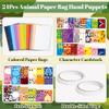 WATINC Paper Hand Puppet Making Kit - 24 Characters Paper Craft Kit with DIY Unicorn, Monsters & Animals, Art Project for Storytelling Role Play, Party Favor & Gift view 2