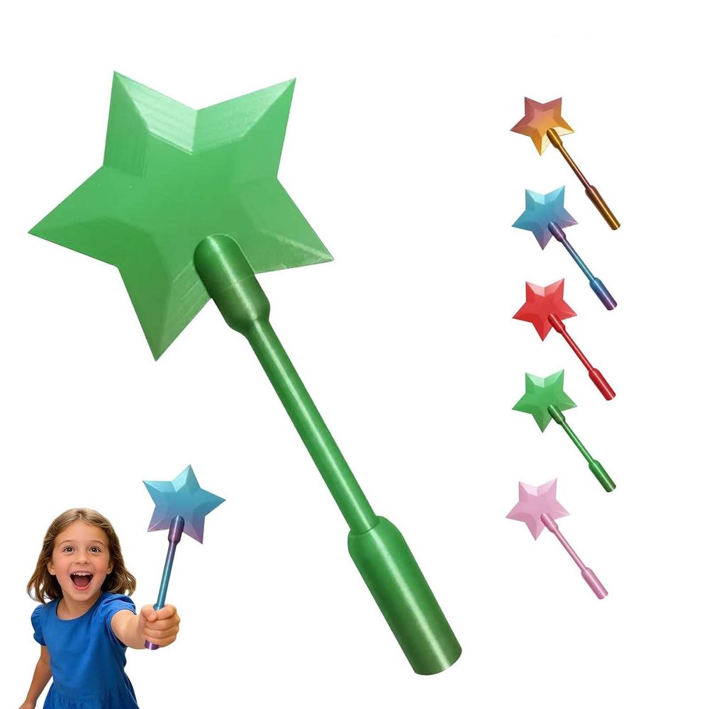 CQSVUJ Fairy Wand Credit Card Holder, 3D Printed Tap to Pay Wand, Magic Wand Contactless Payment Holder, Credit Card Wand for Tap Cards, Fantasy Wands Wallet Novelty Gifts (Green)