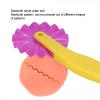 AYNEFY 6pcs Clay Dough Tools Kit Colorful Plastic Dough with Rolling Pin and Spatula for Toddlers Creativity and Sensory Play view 4