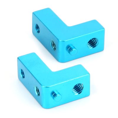 Zerodis Strong Aluminum Alloy Servo Mount, Lightweight Aluminum Servo Plate, Compatible with RGT 136100 RC Car for RC Enthusiasts (Blue 680023B)