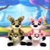 2pcs Cute Articulated 3D Printed Kangaroo with Removable Joey, Kicking Kangaroo Fidget Animal 4 Inches Wild Animal Fidget Toy AKANGAROO-2X view 1