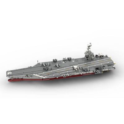 Aetheria Gerald RFOD Nuclear-Powered Aircraft Carrier Building Blocks, 1:300 MOC WW2 Military Battleship Brick Set Designed by DarthDesigner Collectors & Enthusiasts for Adult - 6354 PCS