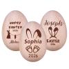 Duckbe Personalized Wooden Musical Easter Egg Shaker 2026 - Engraved with Custom Name/Text for Boys Girls, Easter Basket Stuffer, First Easter Gift for Kids, Baby Shower Birthday Gift Idea view 1