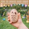 Duckbe Personalized Wooden Musical Easter Egg Shaker 2026 - Engraved with Custom Name/Text for Boys Girls, Easter Basket Stuffer, First Easter Gift for Kids, Baby Shower Birthday Gift Idea view 3