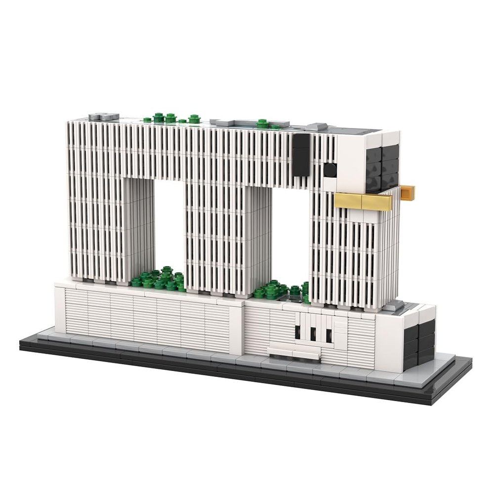 Aetheria Architecture Bangkok Skyline Landmark Building Bricks, 1:800 Modular Skyscraper Street View House Construction Home Deco Collection for Adult, Designed by SPBrix - 1047 Pieces