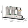 Aetheria Architecture Bangkok Skyline Landmark Building Bricks, 1:800 Modular Skyscraper Street View House Construction Home Deco Collection for Adult, Designed by SPBrix - 1047 Pieces view 3
