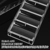 QCdeSoulBLV 5Pcs Clear Plastic Poker Chip Case Tray with Lid, Multi-Use Storage Display Case for Gambling Parties or Home, Plastic Tablecloth not Included view 4