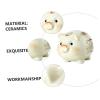 8 Inches Ceramic Piggy Bank for Boys and Girls, Chinese Unique Coin Saving Box Home Office Decoration view 3