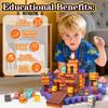 Rurvale Magnetic Blocks 1 Inch - 200Pcs - Building Toys for Toddler 3 4 5 6 7 8 Year Old Boy Girl Magnet Cubes Birthday Gift for Kids 4-8, 8-12 STEM Educational Leanrning Stacking Toy view 2