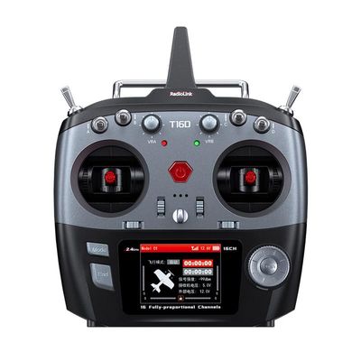 Remote Controller T16D with Receiver for Helicopters Fixed-Wing Aircraft RC Cars and RC Boats Supports 2.4G ELRS Modules Supports Multiple Languages