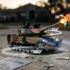 AoreSpty Remote Control Tank 1:18 Leopard 2A Military Toy | Metal Tracks | Air Pressure Bullets | 320-Degree Turret 2.4GHz RC Toy Tank Boys Ages 8+ Gift view 4