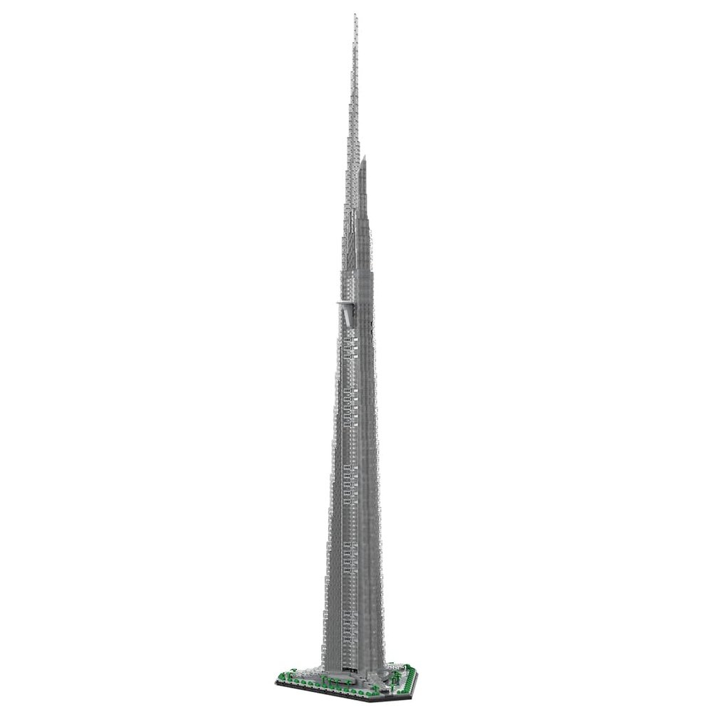 Aetheria Architecture Arabia Twer Skyscraper Landmark Building Bricks, 1:800 Modular Skyline Street View House Construction Home Deco Collection for Adult, Designed by SPBrix - 6112 Pieces