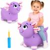 Bouncy Pals Axolotl Hopping Horse, Toddler Inflatable Animal Hopper Toys view 1