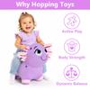 Bouncy Pals Axolotl Hopping Horse, Toddler Inflatable Animal Hopper Toys view 2