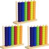 Color Matching Stacking Puzzle Game Color Stack Challenge Competitive Tabletop Brain Teaser for Family Game with Racks, Rings, Cards Night Stack Solve Set (3 Packs) view 1