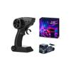 1/87 Scale 2.4G 4WD Full Proportional RC Drift Car, Mini Remote Control Drift Cars with Linked Lights & Simulated Brake Calipers, Ready to Run RC Truck for Adults Hobbyists - Grey view 1