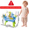 MeXYZ 2026 Upgraded Water Table for Toddlers 1-3, Kids Mini Play Sink Toys with Running Water & Electric Pump, Kitchen Sink Sensory Toy, Fishing Game Outdoor Water Play Table for Kids Ages 4-8, Blue view 2