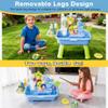 MeXYZ 2026 Upgraded Water Table for Toddlers 1-3, Kids Mini Play Sink Toys with Running Water & Electric Pump, Kitchen Sink Sensory Toy, Fishing Game Outdoor Water Play Table for Kids Ages 4-8, Blue view 3