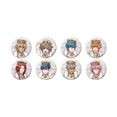 100 Princes Sleeping in The Dream Kingdom 12 Official Illustration Hologram Can Badge 2.2 inches (57 mm) Complete Set of 8 Pieces Box