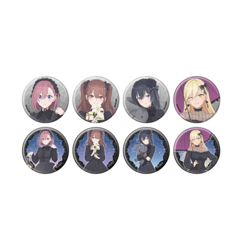 2.5 Dimensional Temptation 07 Gothic Ver. (Illustration) Can Badge Complete Set, Box of 8