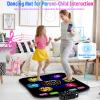 LZFYMXOK Dance Mat, Rhythm Step Dancing Challenge Playmat with 6 LED Lights-up, Built-in Music & Bluetooth, Electronic Dance Mat with 5 Game Modes, Birthday Gifts Toys for Girls Age 3-12 Year Old view 3