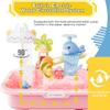 MeXYZ 2026 Upgraded Water Table for Toddlers 1-3, Kids Mini Play Sink Toys with Running Water & Electric Pump, Kitchen Sink Sensory Toy, Fishing Game Outdoor Water Play Table for Kids Ages 4-8, Pink view 4
