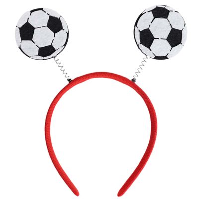APXXAIBO Soccer Themed Fan Headband Glasses Set, Cheerleading Cheer Props, Party Decorations (Red hoop football headband,8)