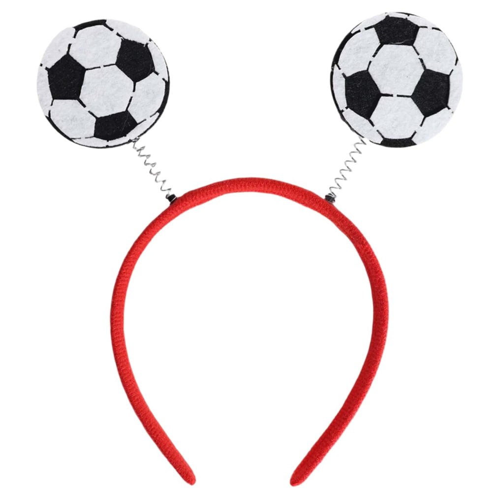 APXXAIBO Soccer Themed Fan Headband Glasses Set, Cheerleading Cheer Props, Party Decorations (Red hoop football headband,8)