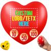 10-1000 Pcs Custom Stress Balls with Logo Text Personalized Stress Balls for Adults Bulk Customized Motivational Squeeze Balls Gifts for Office view 1