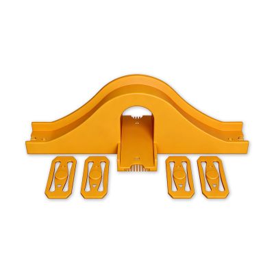 Bridge Track Compatible with Hot Wheels Track with 4 Connectors | Elevated Racing Accessory for Toy Car Playsets | Easy Snap-On Connection