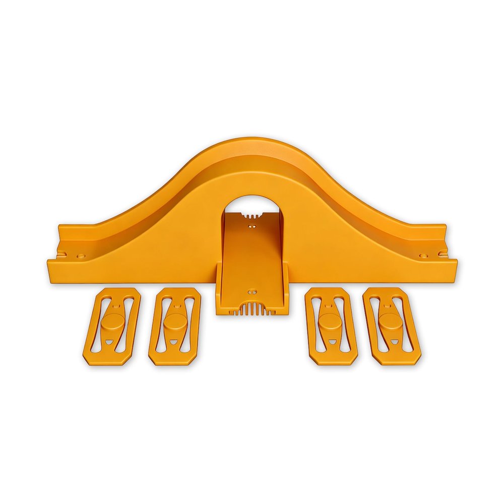 Bridge Track Compatible with Hot Wheels Track with 4 Connectors | Elevated Racing Accessory for Toy Car Playsets | Easy Snap-On Connection