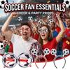 APXXAIBO Soccer Themed Fan Headband Glasses Set, Cheerleading Cheer Props, Party Decorations (Double football glasses,20) view 4