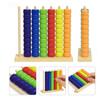 2026 Trendy Color Matching Stacking Puzzle Game - Fast Pattern Challenge Ring Stack Puzzle for 2 Players - Competitive Tabletop Brain Teaser for Family Game Night (4 Packs) view 3