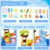 4-in-1 Kids Sand Water Table Kitchen Sink Play Toy Blue Cloud view 4