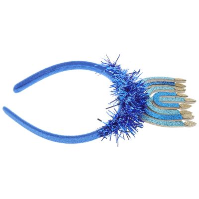 BESPORTBLE Hanukkah Candle Flame Headband Decorative Holiday Headwear Photo Prop for Hanukkah Party and Jewish Festival Dress-up Accessory