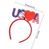 ARTIBETTER 4pcs Independence Day Patriotic Headband Hair Decoration for Women and Men, USA Flag Cosplay Hair Hoops for Party Celebration and Festival Accessories view 2