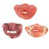 BESTonZON 3pcs Halloween Latex Half Face Mask Set Zombie, Witch Mouth, Scar Designs Masquerade Face Covers for Costume Party, Prank, Dress-up view 1
