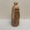 Air-Ads Supplies Handcrafted Wooden Kokeshi Doll, Dollhouse Accessories, Natural Wood Finish with Decorative Design, 7.5" H,D39 view 2