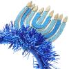 BCOATH Hanukkah Themed Candle Flame Headband Decorative Headdress for Holiday Parties Jewish Festival Costume Accessory Photo Booth Prop view 3