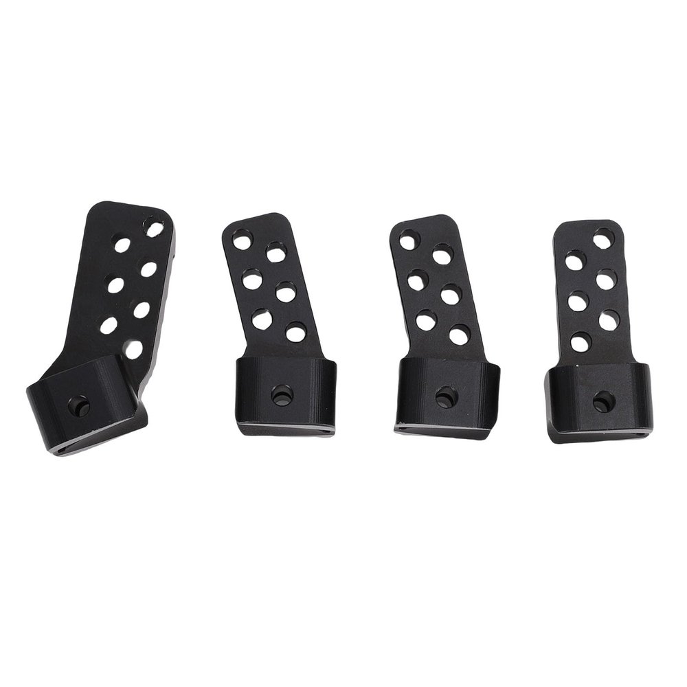 ToysCentral Basics RC Link Mounts, Aluminum Alloy, Rear Axle Anti Squat Mounts for SCX10 II AR44, with Multiple Angles and CNC Machining (Black)
