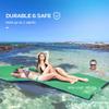 107.5x71.1x1.3in Green XPE Floating Mat Supports 484lbs Three-Layer Durability, Smooth Tanning Surface, Roll-Up Portability view 4
