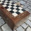 3-in-1 Backgammon, Chess & Checkers Set Handmade Solid Wood Inlaid Game Board Premium Luxury Gift for Men, Dad or Husband view 3