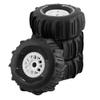 1/7 1/8 Scale RC Off-Road Tires and Wheels 140mm OD with 17mm Hex Compatible with UDR, Mojave, YK4072/4073, YKDF7, TB7 and Similar RC Short Course Trucks(4pcs White) view 1