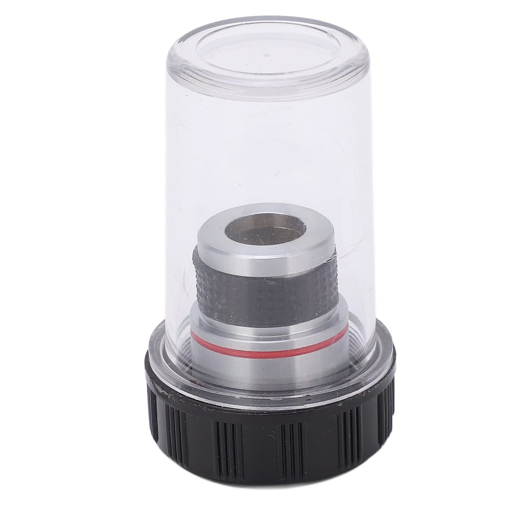 185 Achromatic Objective Lens for Biological Microscope - 4X Magnification 0.10 NA - Standard 20mm Thread Mount Aluminum Alloy Body and Optical Glass Construction with Storage Case (4/0.10)